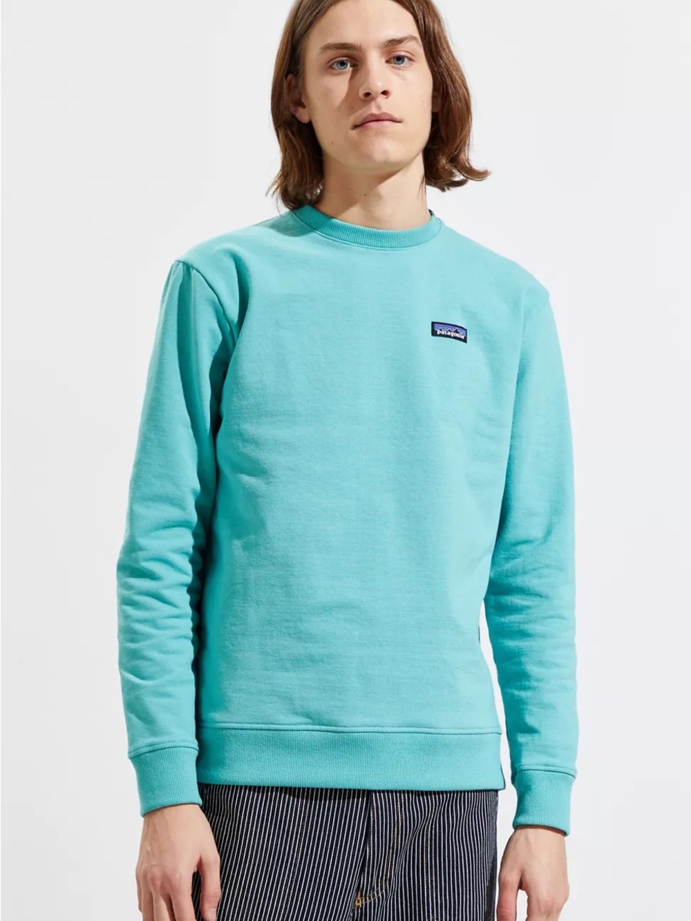 Patagonia Men's Cozy Crewneck Sweatshirt - Aqua Small